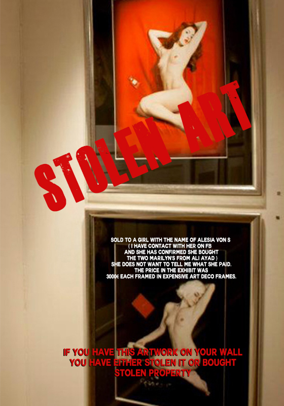 STOLEN THREE   1 Sleaping beauty Photograph in Art Deco frame  copy